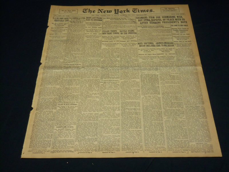 1915 JUNE 13 NEW YORK TIMES NEWSPAPER - DU PONT BUYS EQUITABLE LIFE - NT 7701