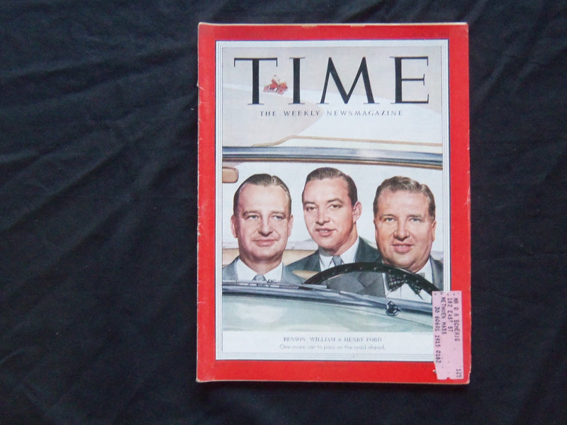 1953 MAY 18 TIME MAGAZINE - BENSON, WILLIAM & HENRY FORD - T 1381