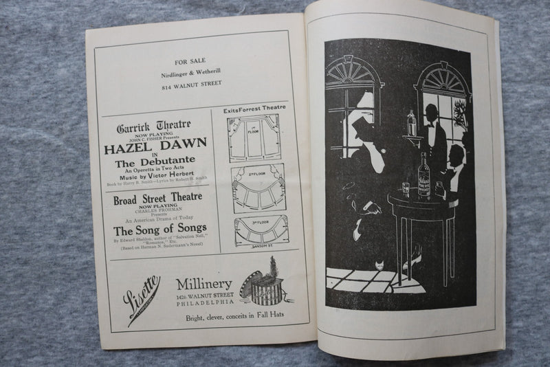 1914 NOV 2 PLAYS AND PLAYERS THEATRE PROGRAM MAGAZINE - HAZEL DAWN COVER- K 2722