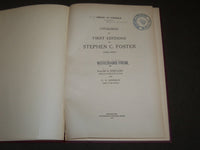 1915 LIBRARY OF CONGRESS CATALOGUE OF FIRST EDITIONS OF STEPHEN FOSTER - KD 3658
