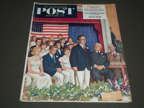1952 JUNE 14 THE SATURDAY EVENING POST MAGAZINE - ILLUSTRATED COVER - SP 1920