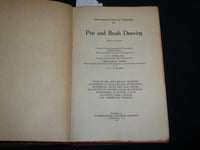 1927 PEN AND BRUSH DRAWING HARDCOVER BOOK - LIBRARY OF TECHNOLOGY - KD 7047