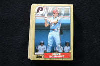 MIKE SCHMIDT 1987 TOPPS BASEBALL CARDS - CARD #430 - NM-MT - LOT OF 59 - #210