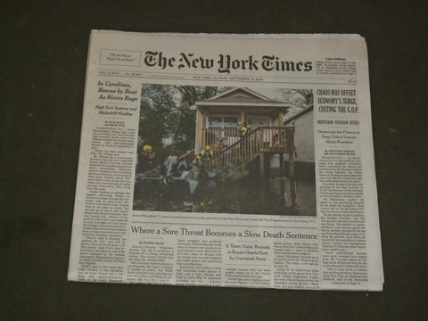 2018 SEPTEMBER 16 NEW YORK TIMES - CHAOS MAY OFFSET ECONOMY SURGE, COSTING GOP