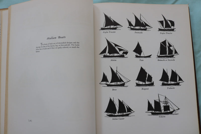 1940 SAILING AND SMALL CRAFT DOWN THE AGES HARDCOVER BY EDGAR BLOOMSTER- KD 9652
