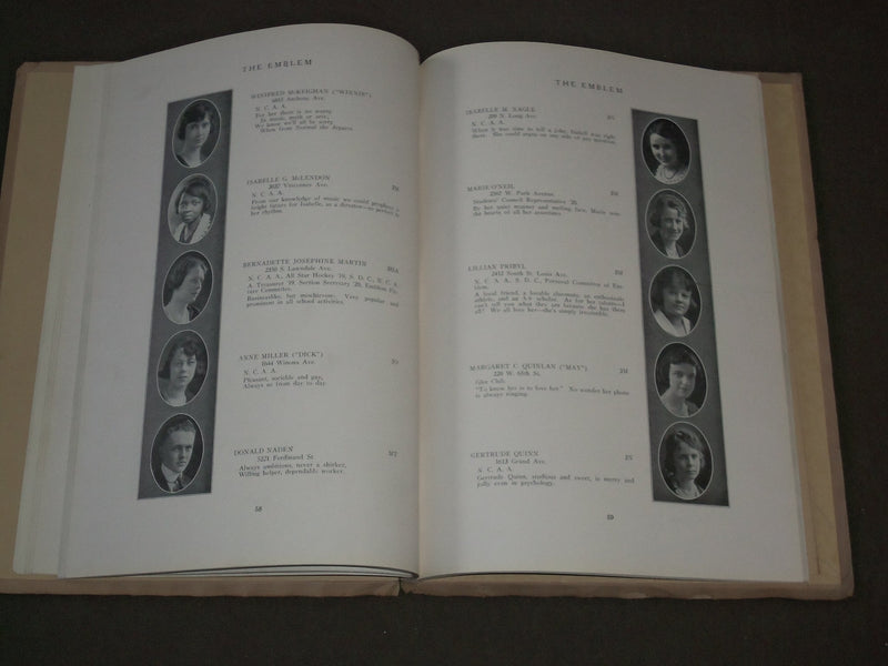 1920 THE EMBLEM CHICAGO NORMAL COLLEGE YEARBOOK - ILLINOIS - PHOTOS - YB 1133