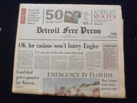 1994 AUG 19 DETROIT FREE PRESS NEWSPAPER - OK FOR CASINOS IN DETROIT - NP 7247