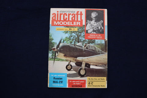 1969 NOV AMERICAN AIRCRAFT MODELER MAGAZINE - DAUNTLESS BOMBER COVER - E 11356
