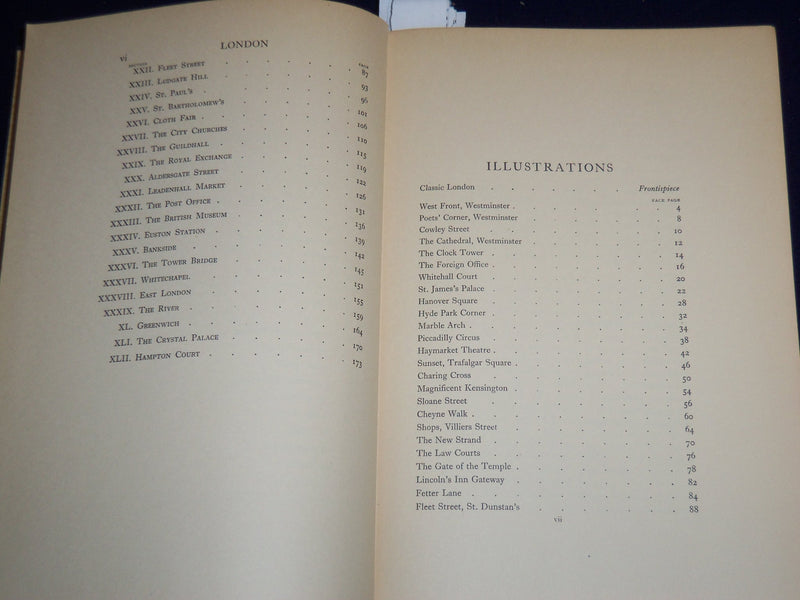 1937 LONDON BY SIDNEY DARK HARDCOVER BOOK - JOSEPH PENNELL ILLUS. - KD 3983K