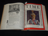 1937 JAN-MAR TIME MAGAZINE BOUND VOLUME - GREAT COVERS - NICE ADS - KD 3806N