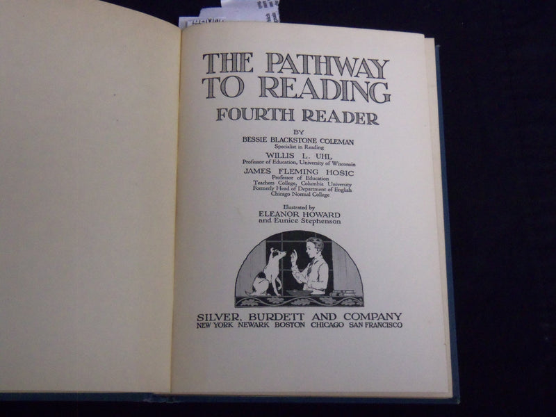 1926 THE PATHWAY TO READING FOURTH BOOK BY BESSIE COLEMAN - KD 4814T