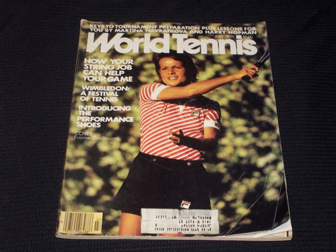 1979 JULY WORLD TENNIS MAGAZINE - EVONNE GOOLAGONG FRONT COVER - E 5397