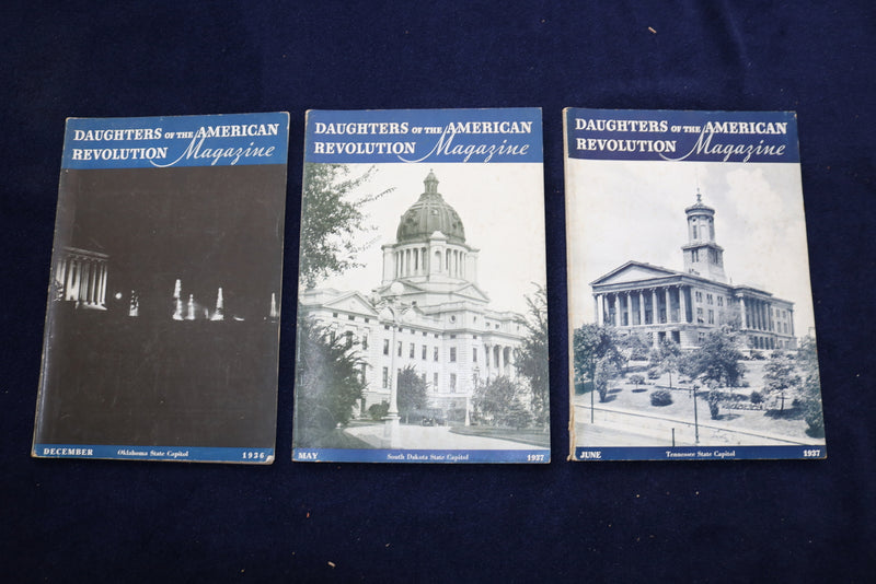 1936-1941 DAUGHTERS OF THE AMERICAN REVOLUTION MAGAZINE - LOT OF 21 - O 3372