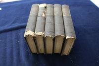 1839 THE POETICAL WORKS OF EDMUND SPENSER HARDCOVER BOOKS - 5 VOLUMES - KD 9450