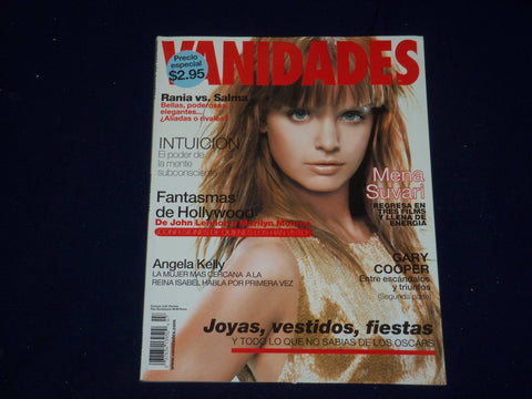 2008 MARCH 25 VANIDADES MAGAZINE - MENA SUVARI COVER - SP 9876