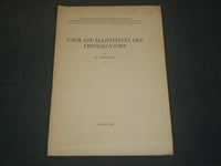 1929 UBER DIE ELLIPTIZITAT DES ERDAQUATORS BOOK BY W. HEISKANEN - J 5927