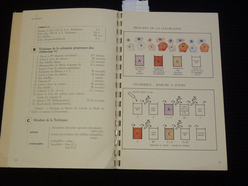 1953 TECHNIQUE DES FROTTIS VAGINAUX BOOK BY ISAAC ET WURCH - FRENCH - J 9566