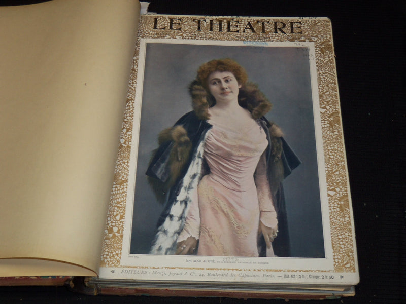 1903 JULY-DECEMBER LE THEATRE MAGAZINE BOUND VOLUME - 12 ISSUES - KD 2657E