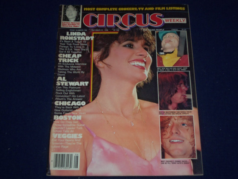 1978 OCTOBER 31 CIRCUS MAGAZINE - LINDA RONSTADT COVER - GREAT PHOTOS - J 674