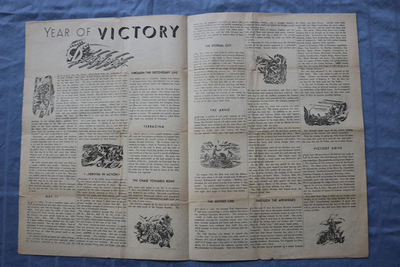1945 MAY CUSTER COMBATEER MAGAZINE -SURRENDER IN ITALY-VICTORY IN EUROPE- K 3122