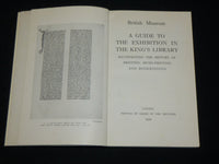 1939 THE KING'S LIBRARY EXHIBITION GUIDE - BRITISH MUSEUM - J 6516