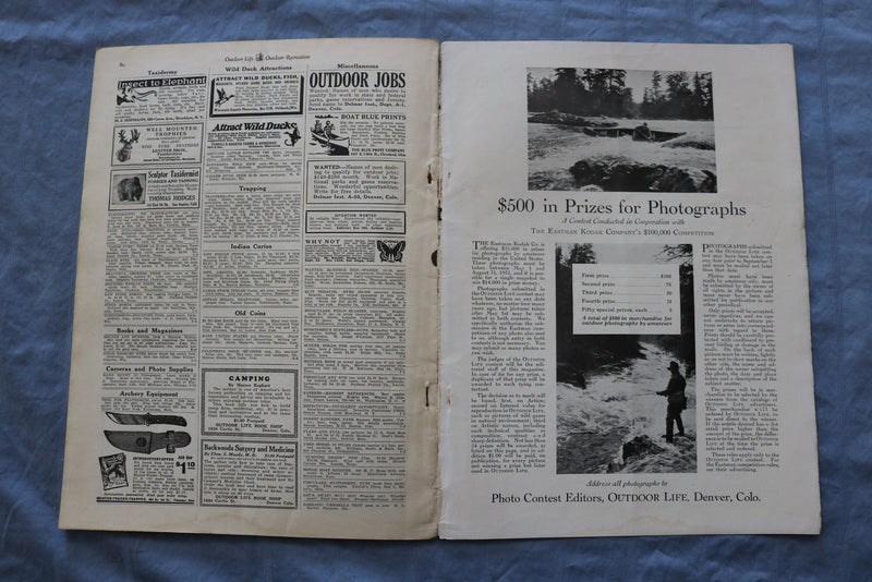 1931 JULY OUTDOOR LIFE MAGAZINE - ENCOUNTERS WITH ALASKAN BEARS - ST 1000Z