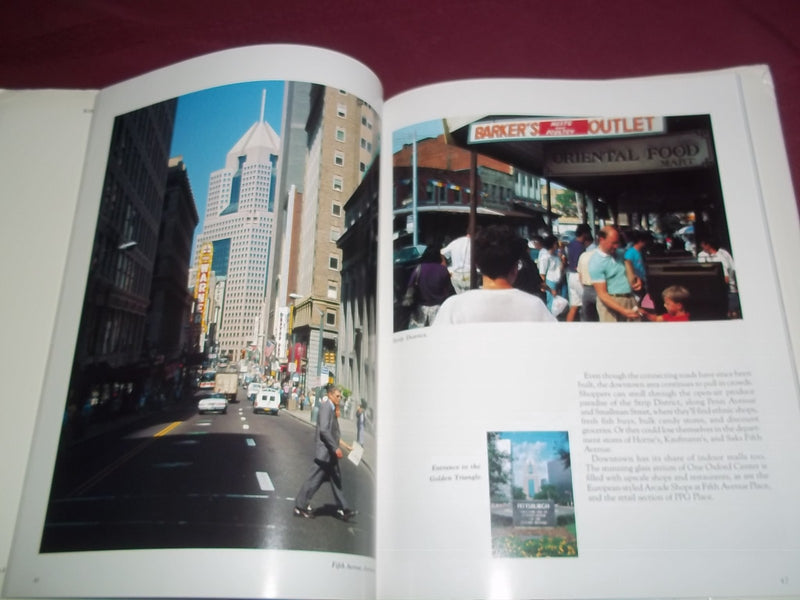 1990 PITTSBURGH BOOK LOT OF 2 DIFFERENT - AMERICAN CITY & THEN AND NOW - KD 794O