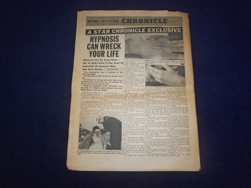 1965 JUNE 28 NATIONAL STAR CHRONICLE NEWSPAPER - CLAMS CURE CANCER - NP 6895