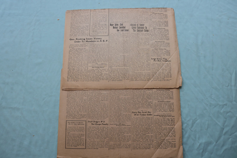 1918 THE CADUCEUS VICHY (FRANCE) HOSPITAL NEWSPAPER - LOT OF 2 - NP 9067