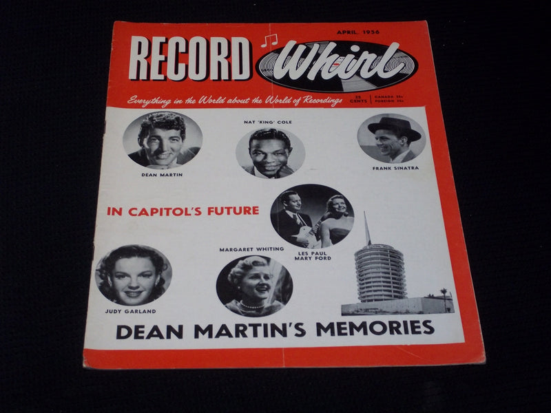 1956 APRIL RECORD WHIRL MAGAZINE - NAT KING COLE FRONT COVER - E 3669