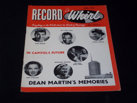 1956 APRIL RECORD WHIRL MAGAZINE - NAT KING COLE FRONT COVER - E 3669