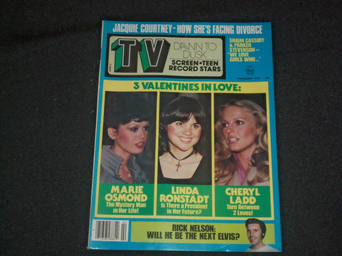 1978 FEBRUARY TV DAWN TO DUSK MAGAZINE - MARIE OSMOND - LINDA RONSTADT - ST 6309
