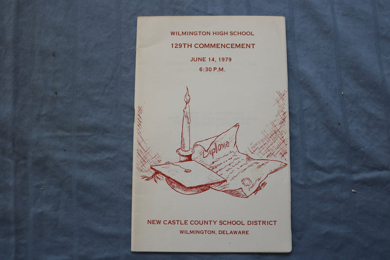 1979 JUNE 14 WILMINGTON HIGH SCHOOL COMMENCEMENT PROGRAM -WILMINGTON, DE - K 712