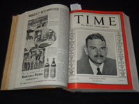 1937 JAN-MAR TIME MAGAZINE BOUND VOLUME - GREAT COVERS - NICE ADS - KD 3806N