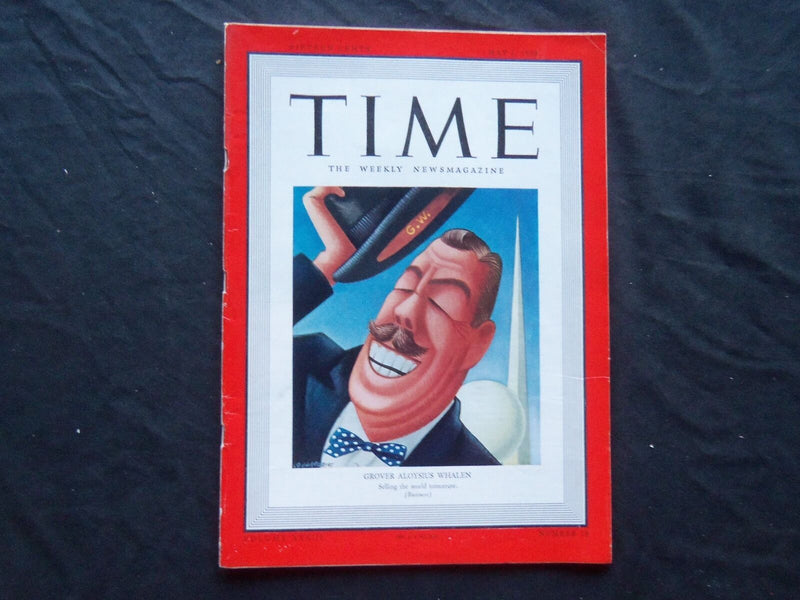 1939 MAY 1 TIME MAGAZINE - GROVER A. WHALEN - T 658