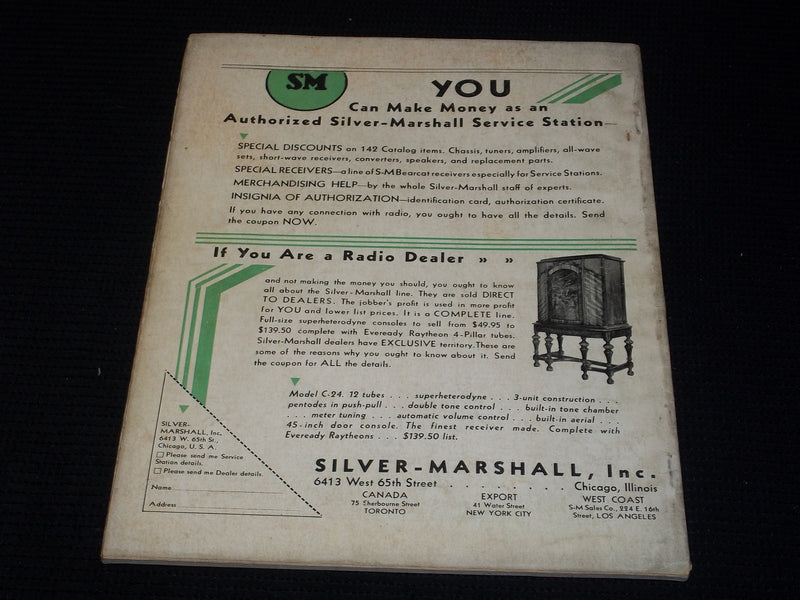 1932 JUNE RADIO CALL BOOK & TECHNICAL REVIEW MAGAZINE FRONT COVER - E 6305