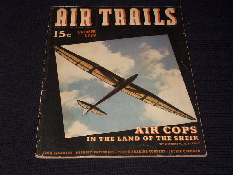 1939 OCTOBER AIR TRAILS MAGAZINE - AIR COPS COVER - E 7061
