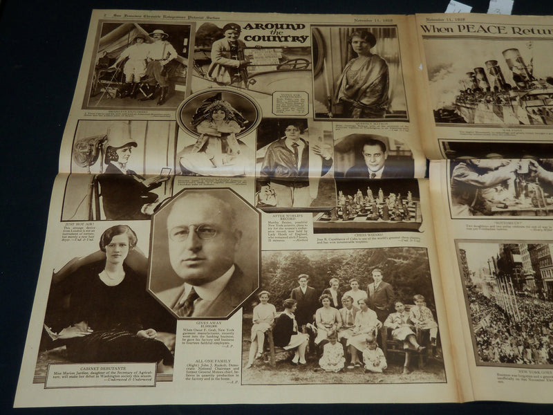 1928 NOVEMBER 11 SAN FRANCISCO CHRONICLE ROTO SECTION - ZULULAND - NP 5104