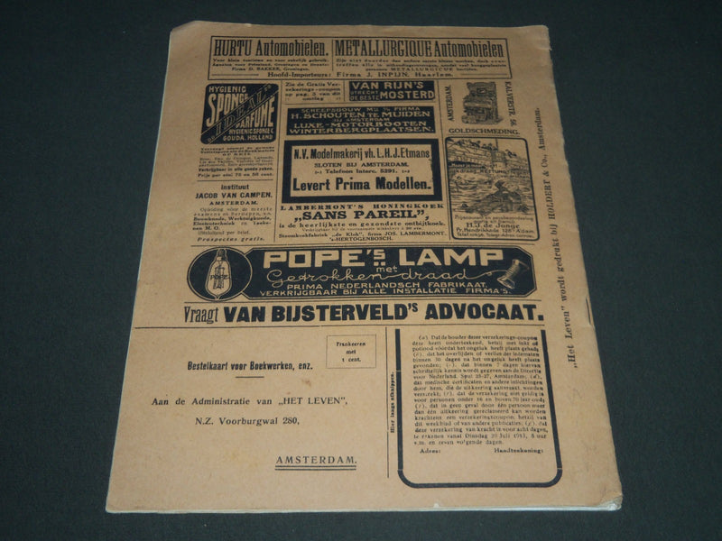 1913 JULY 29 HET LEVEN GEILLUSTREERD DUTCH MAGAZINE - ST 5156