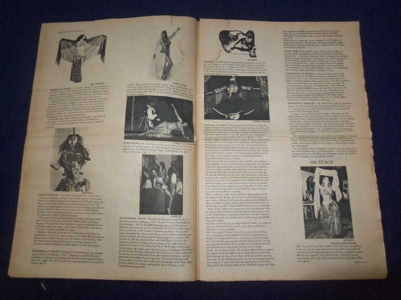 1978 HABIBI NEWSPAPER - VOLUME 4, NUMBER 7 - MIDDLE EASTERN DANCE/MUSIC- NP 6863