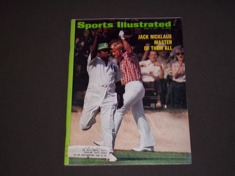 1972 APRIL 17 SPORTS ILLUSTRATED MAGAZINE - JACK NICKLAUS COVER - SP 9054