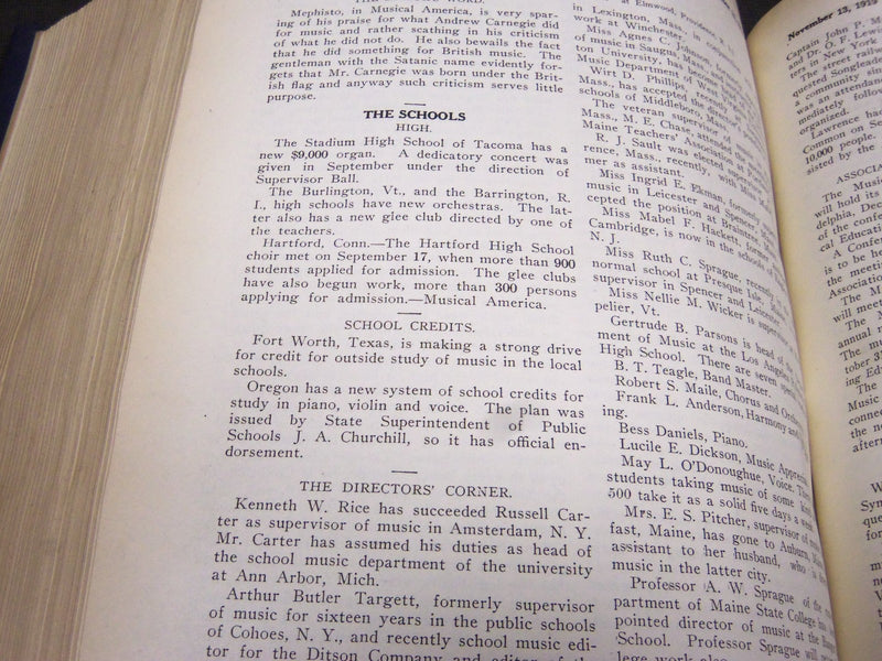 1919 JANUARY-DECEMBER JOURNAL OF EDUCATION BOUND VOLUME - COMPLETE YEAR - R 888