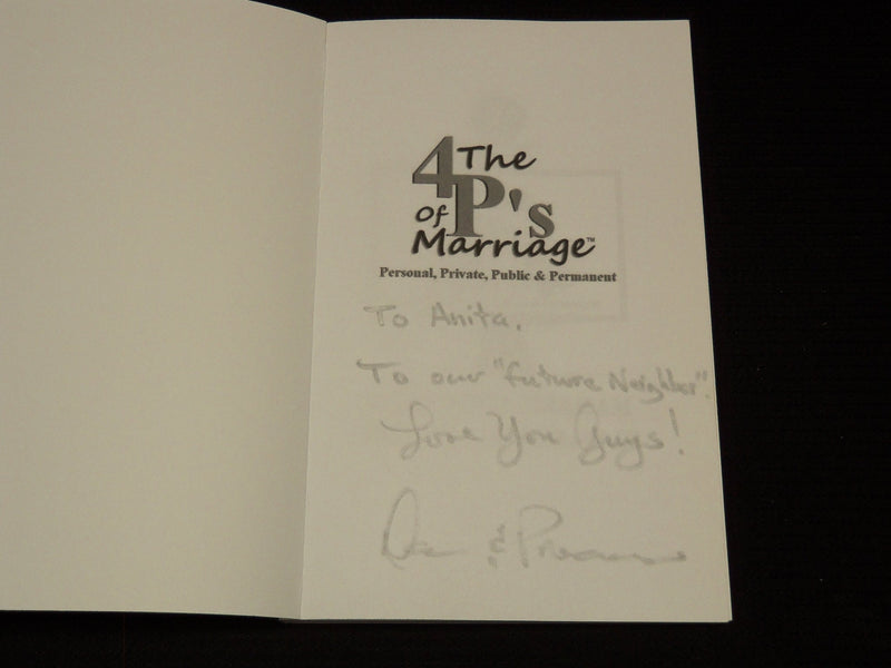 2016 THE 4 P'S OF MARRIAGE BOOK BY PRECIOUS GRAHAM - INSCRIBED - KD 7722