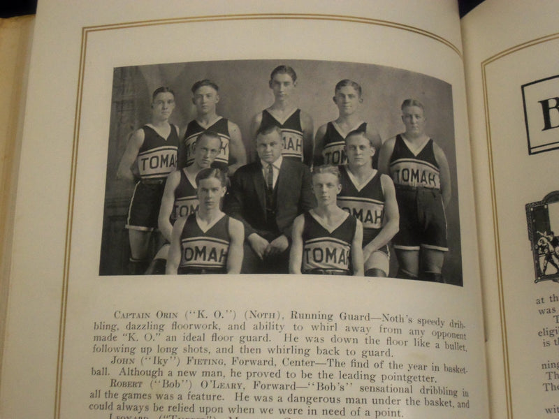 1922 HAMOT TOMAH HIGH SCHOOL YEARBOOK - WISCONSIN - NICE PHOTOS - YB 523