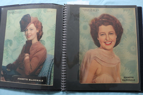 MOVIE STAR MAGAZINE PHOTOS SCRAPBOOK - JAYNE MANSFIELD - JEANETTE MACDONALD- #16