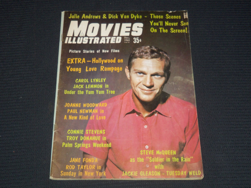 1963 DECEMBER MOVIES ILLUSTRATED MAGAZINE - STEVE MCQUEEN COVER - E 14310