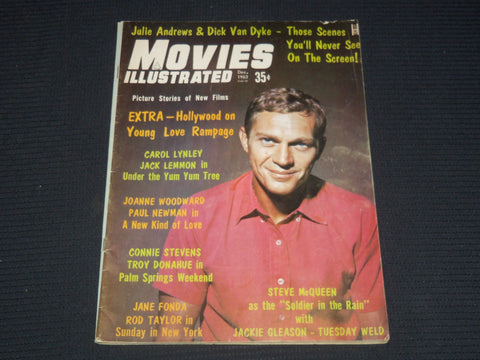 1963 DECEMBER MOVIES ILLUSTRATED MAGAZINE - STEVE MCQUEEN COVER - E 14310