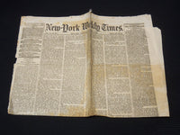 1857 SEPTEMBER 5 NEW YORK WEEKLY TIMES NEWSPAPER - POLITICS IN KANSAS - NP 8972