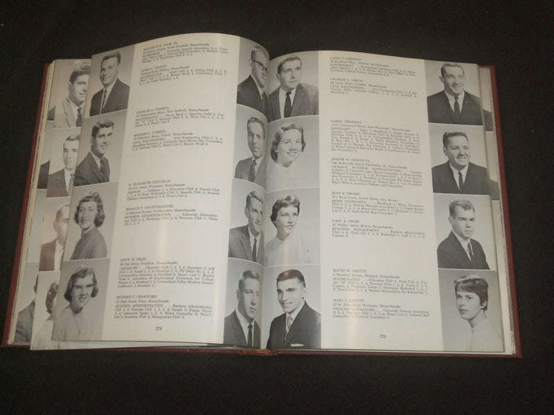 1960 UNIVERSITY OF MASSACHUSETTS YEARBOOK - AMHERST, MASSACHUSETTS - YB 2181