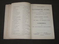 1800'S GOULDEN'S GUIDE TO CANTERBURY BOOK - U. K. - NICE MAP OF THE CITY- J 3452